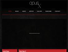 Tablet Screenshot of opusxmusic.com